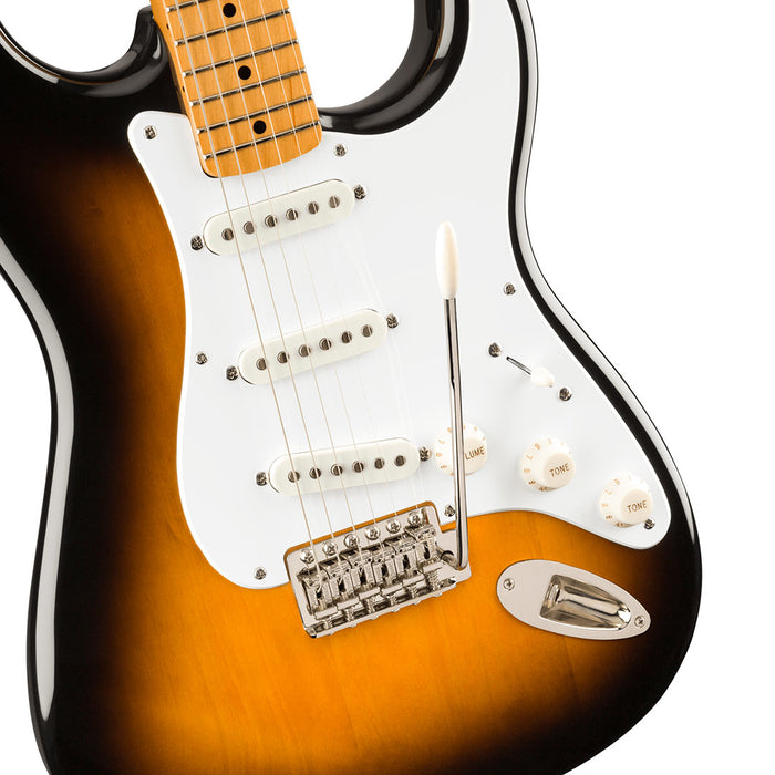 Guitarra Eléctrica Squier Classic Vibe 50S Stratocaster con mástil de Maple -2 Tone Sunburst