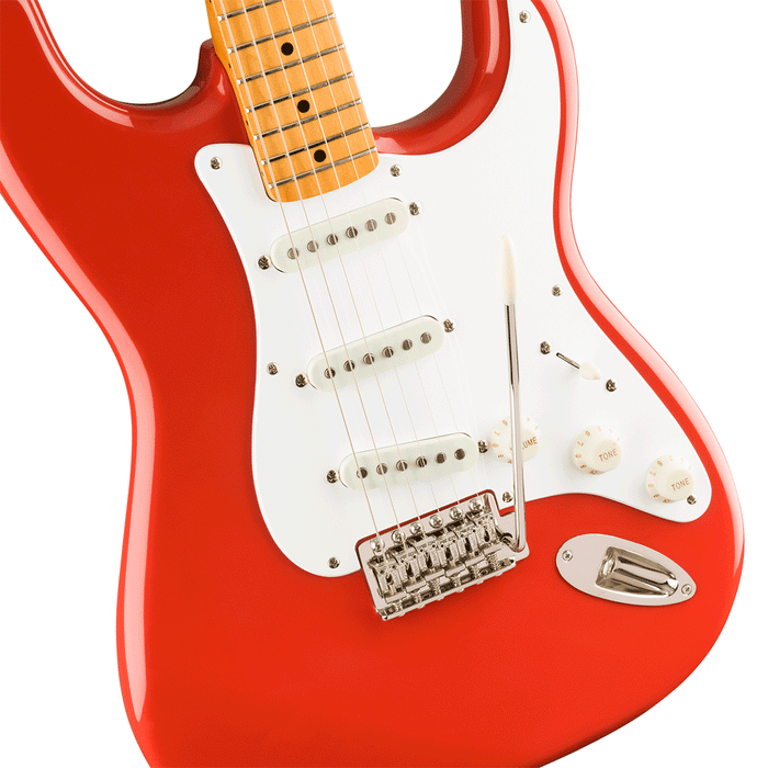 Guitarra Eléctrica Squier Classic Vibe '50s Stratocaster con mástil de Maple - Fiesta Red