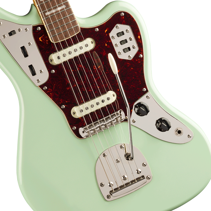Guitarra Eléctrica Squier Classic Vibe '70s Jaguar con mástil de laurel - Surf Green