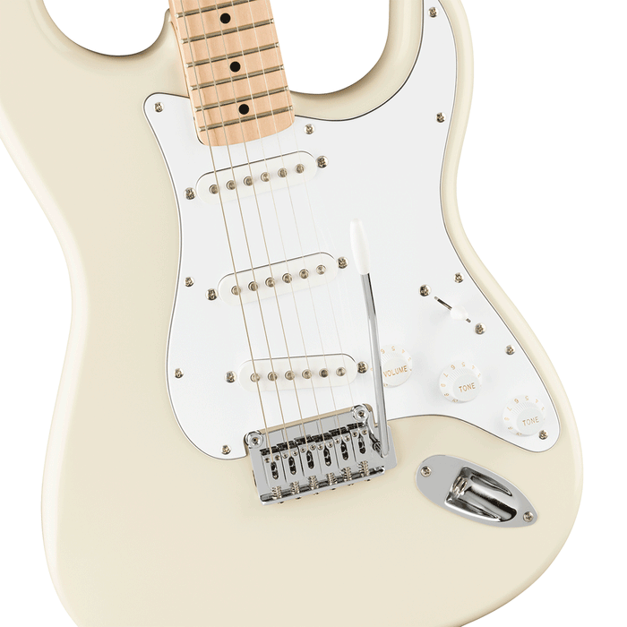 Guitarra Eléctrica Squier Affinity Series Stratocaster con mástil de maple - Olympic White