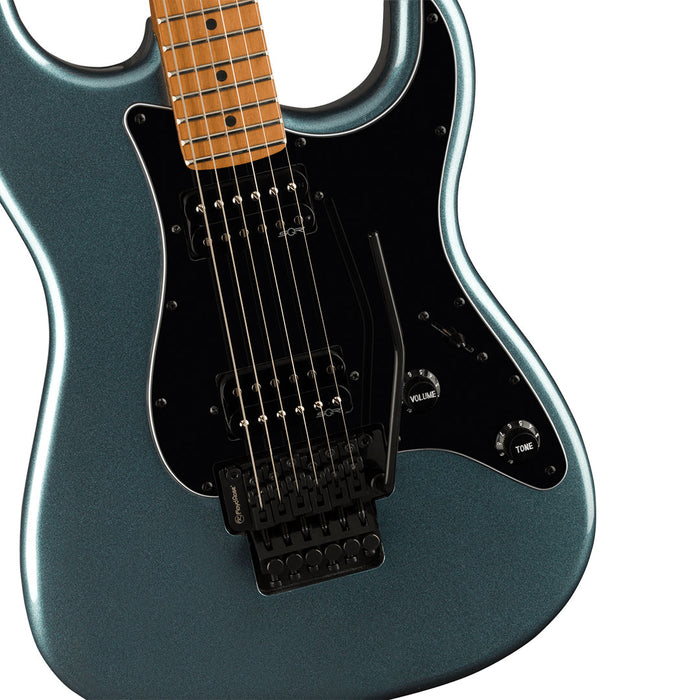 Guitarra Eléctrica Squier Contemporary Stratocaster HH FR con mástil de Maple tostado - Gunmetal Metallic