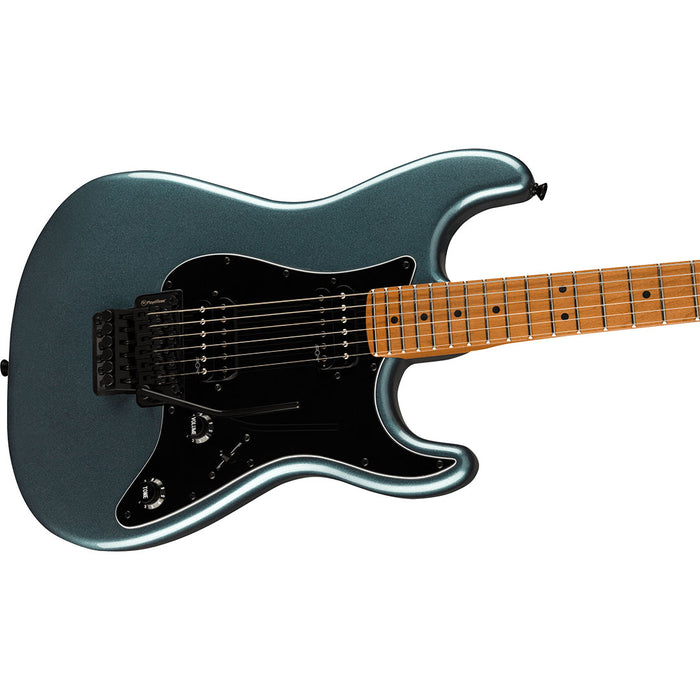 Guitarra Eléctrica Squier Contemporary Stratocaster HH FR con mástil de Maple tostado - Gunmetal Metallic