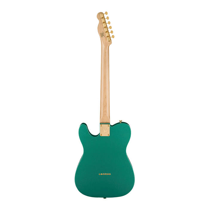 Guitarra Eléctrica Squier 40th Anniversary Telecaster, Gold Edition con mástil de laurel - Sherwood Green Metallic