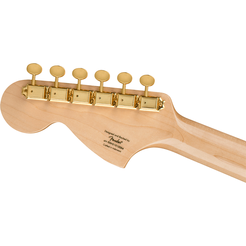 Guitarra Eléctrica Squier 40th Anniversary Stratocaster Gold Edition con mástil de laurel - Lake Placid Blue