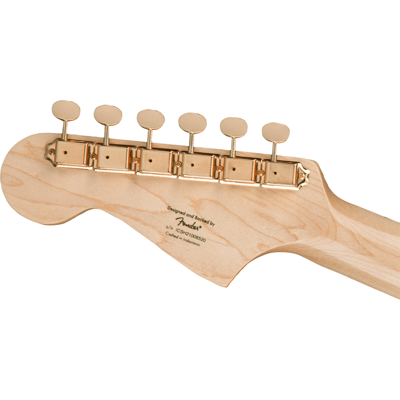 Guitarra Eléctrica Squier 40th Anniversary Jazzmaster, Gold Edition con mástil de laurel - Olympic White
