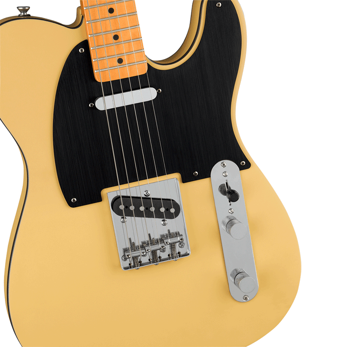Guitarra Eléctrica Squier 40th Anniversary Telecaster, Vintage Edition con mástil de maple - Satin Vintage Blonde