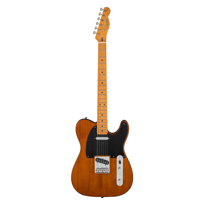 Guitarra Eléctrica Squier 40th Anniversary Telecaster, Vintage Edition con mástil de maple - Satin Mocha