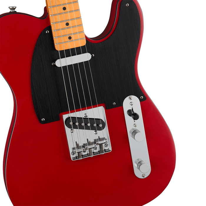 Guitarra Eléctrica Squier 40th Anniversary Telecaster, Vintage Edition con mástil de maple - Satin Dakota Red