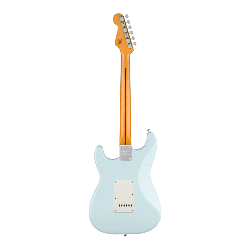 Guitarra Eléctrica Squier 40th Anniversary Stratocaster, Vintage Edition con mástil de maple - Satin Sonic Blue
