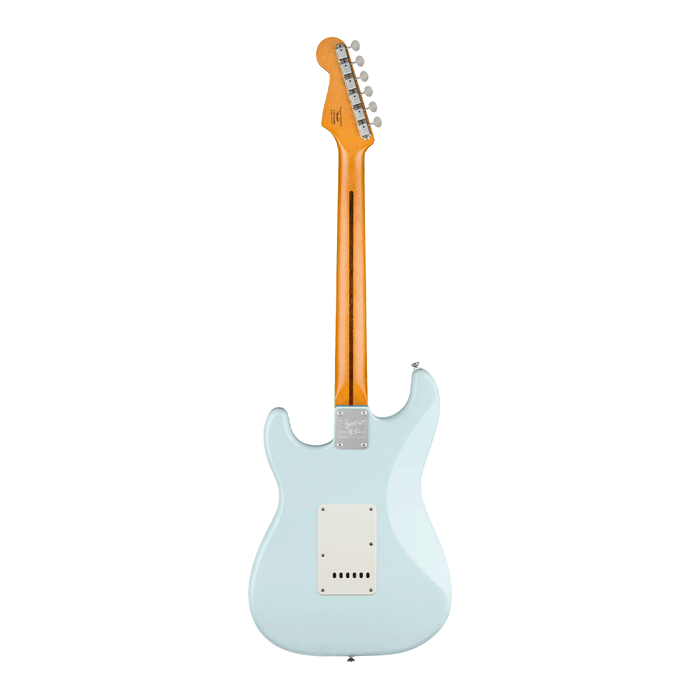 Guitarra Eléctrica Squier 40th Anniversary Stratocaster, Vintage Edition con mástil de maple - Satin Sonic Blue
