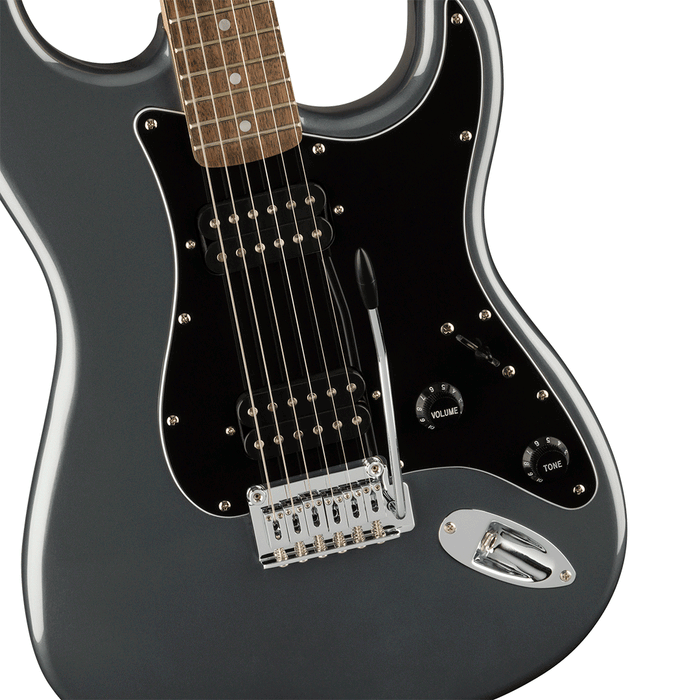 Guitarra Eléctrica Squier Affinity Series Stratocaster HH con mástil de laurel - Charcoal Frost Metallic