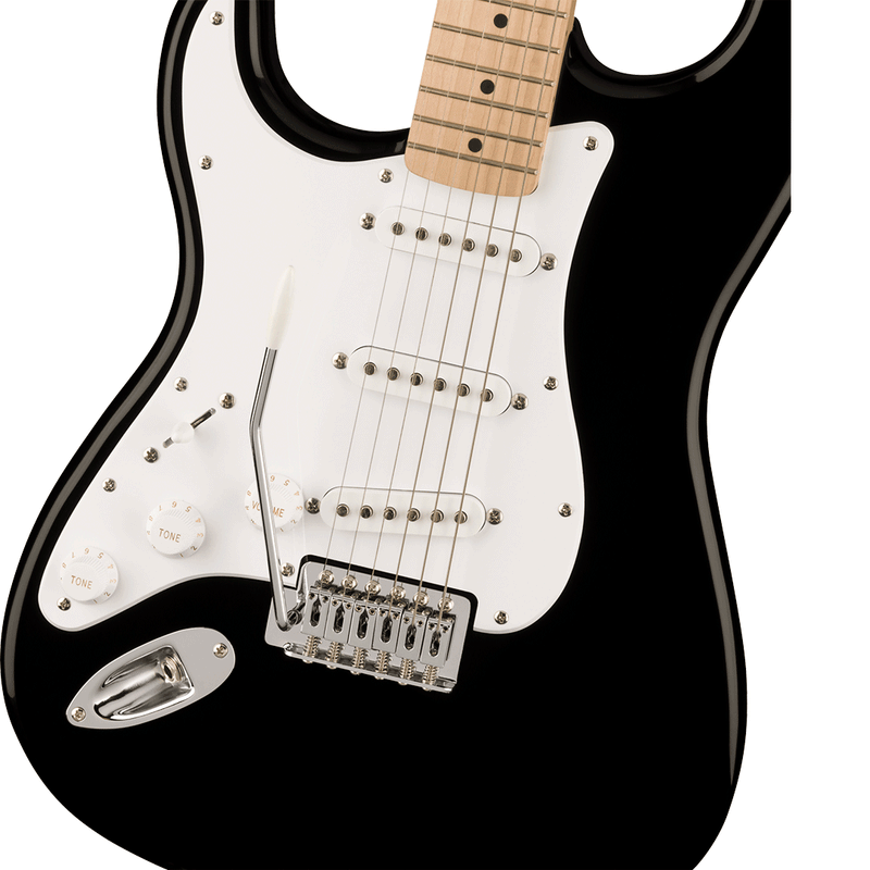 Guitarra Eléctrica para Zurdos Squier Sonic® Stratocaster® con diapasón de Maple - Black