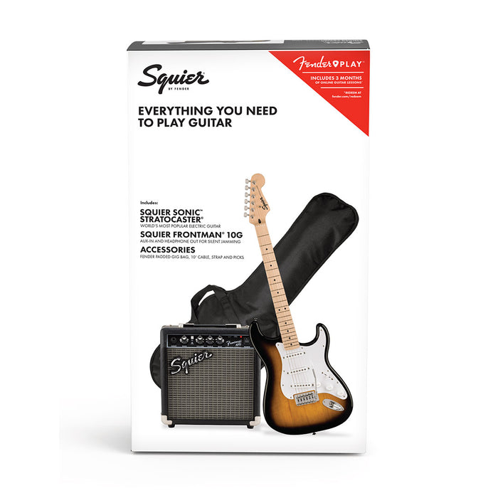 Pack Squier Sonic Stratocaster - 2 Tone Sunburst