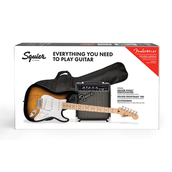 Pack Squier Sonic Stratocaster - 2 Tone Sunburst