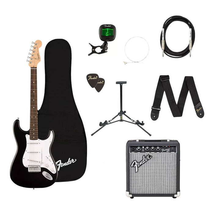 Pack de Guitarra Eléctrica Squier Debut Stratocaster - Black