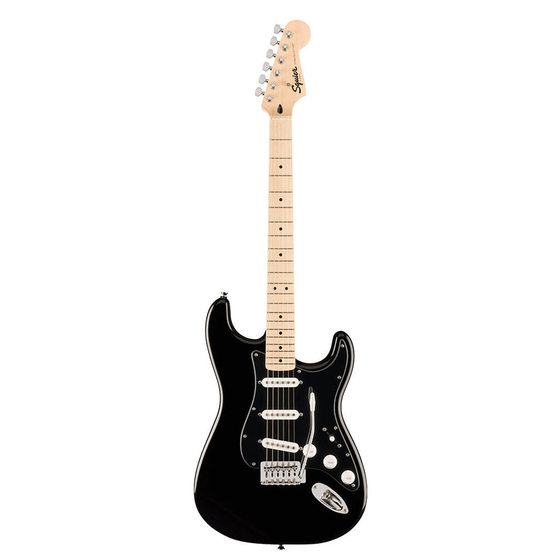 Guitarra Eléctrica FSR Squier Sonic® Stratocaster® con diapasón de Maple - Black with Black Pickguard