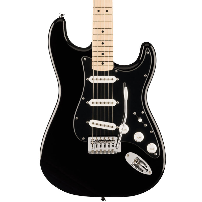 Guitarra Eléctrica FSR Squier Sonic® Stratocaster® con diapasón de Maple - Black with Black Pickguard