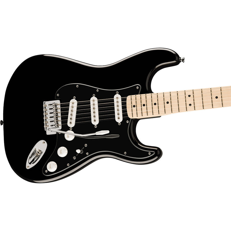 Guitarra Eléctrica FSR Squier Sonic® Stratocaster® con diapasón de Maple - Black with Black Pickguard