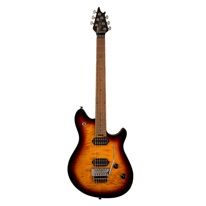 Guitarra Eléctrica EVH Wolfgang WG Standard QM con mástil de Maple - 3 Tone Sunburst