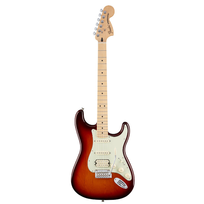 Guitarra Eléctrica Fender Deluxe Stratocaster HSS con mástil de Maple-Tobacco Sunburst