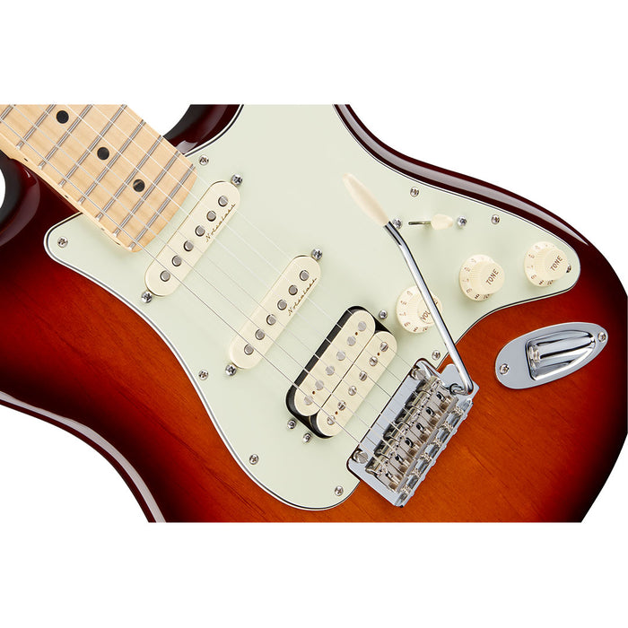 Guitarra Eléctrica Fender Deluxe Stratocaster HSS con mástil de Maple-Tobacco Sunburst