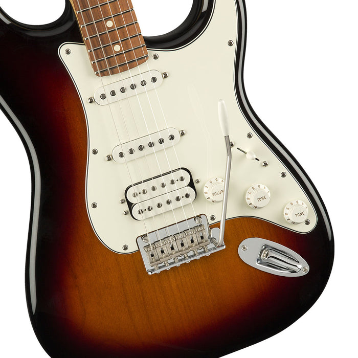 Guitarra Eléctrica Fender Player Stratocaster HSS con mástil de Pau Ferro -3 Tone Sunburst