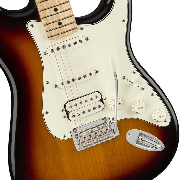 Guitarra Eléctrica Fender Player Stratocaster HSS con mástil de Maple- 3 Tone Sunburst