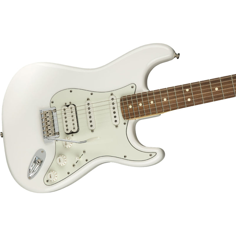 Guitarra Eléctrica Fender Player Stratocaster HSS con mástil de Pau Ferro - Polar White