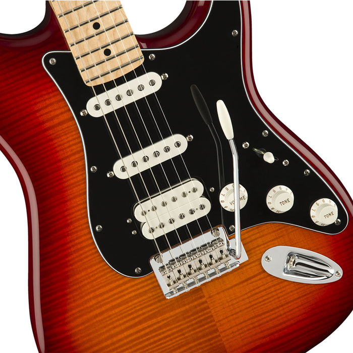 Guitarra Eléctrica Fender Player Stratocaster HSS Plus Top con mástil de maple - Aged Cherry Burst