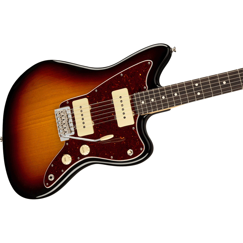 Guitarra Eléctrica FenderAmerican Performer Jazzmaster® con diapasón de Palo Rosa - 3 Tone Sunburst