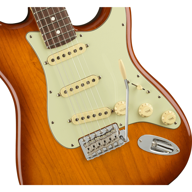 Guitarra Eléctrica Fender American Performer Stratocaster® con mástil de Palo Rosa - Honey Burst