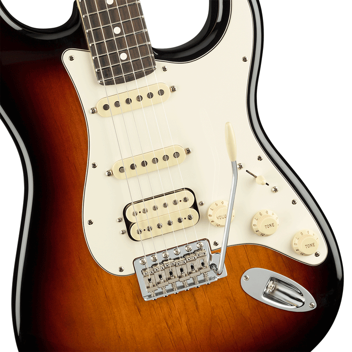 Guitarra Eléctrica Fender American Performer Stratocaster HSS Mástil de Palo Rosa - 3 Tone Sunburst
