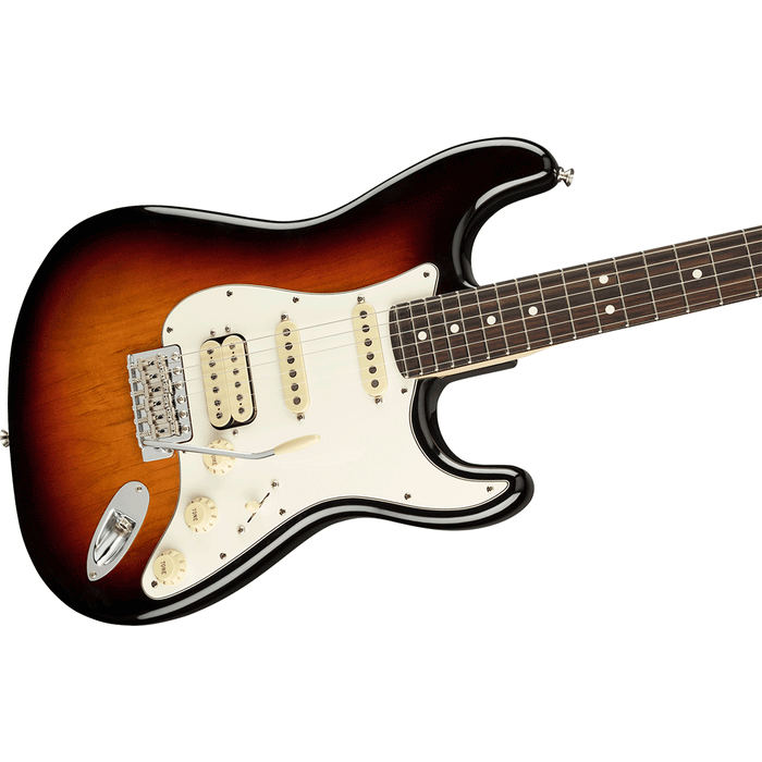Guitarra Eléctrica Fender American Performer Stratocaster HSS Mástil de Palo Rosa - 3 Tone Sunburst