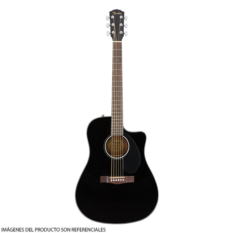 Guitarra Electroacústica Fender CD-60SCE Dreadnought - Black