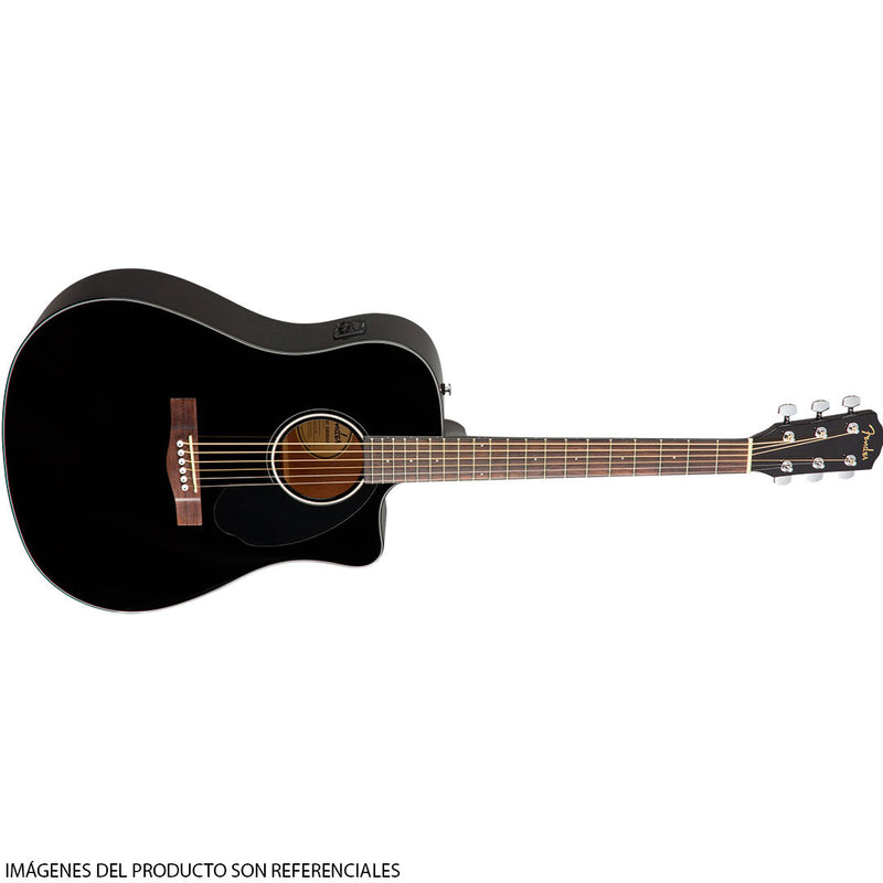 Guitarra Electroacústica Fender CD-60SCE Dreadnought - Black