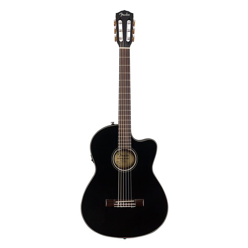 Guitarra Electroacústica Fender de Cuerdas de Nylon CN-140SCE -Black With Case