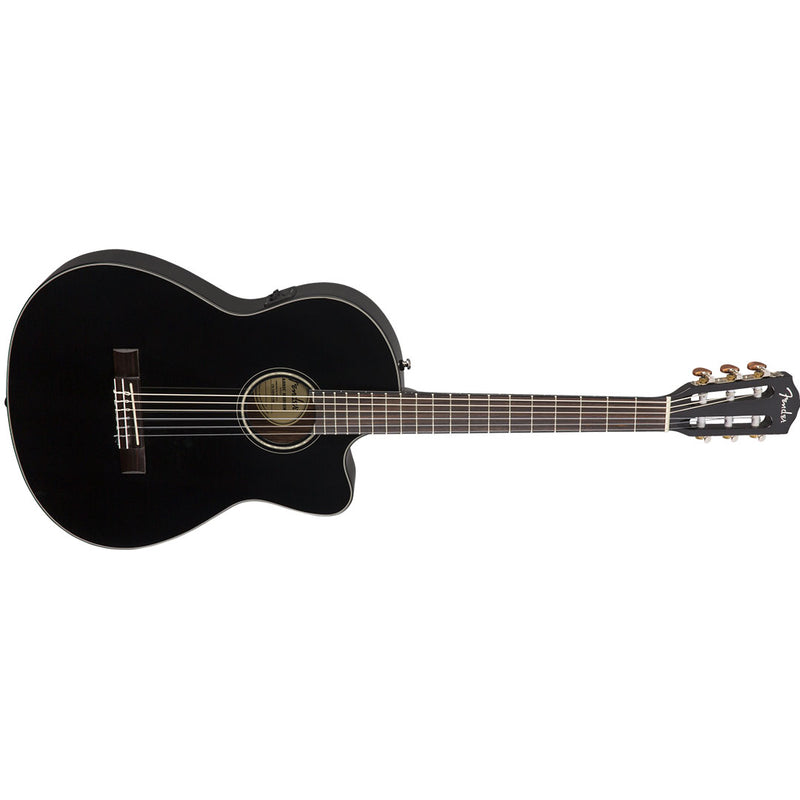 Guitarra Electroacústica Fender de Cuerdas de Nylon CN-140SCE -Black With Case