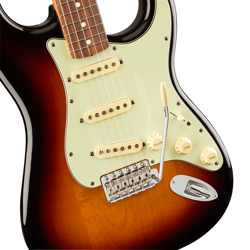 Guitarra Eléctrica Fender Vintera® '60s Stratocaster® con mástil de Pau Ferro - 3 Tone Sunburst