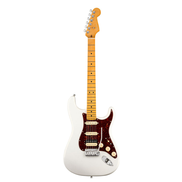 Guitarra Eléctrica Fender American Ultra Stratocaster HSS con mástil de maple, Arctic Pearl
