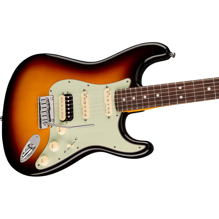 Guitarra Eléctrica Fender American Ultra Stratocaster HSS con mástil palo de Rosa, Ultraburst