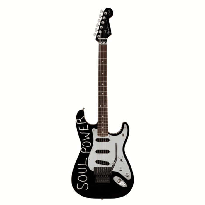 Guitarra Eléctrica Fender Tom Morello Stratocaster con mástil palo de rosa, Negro
