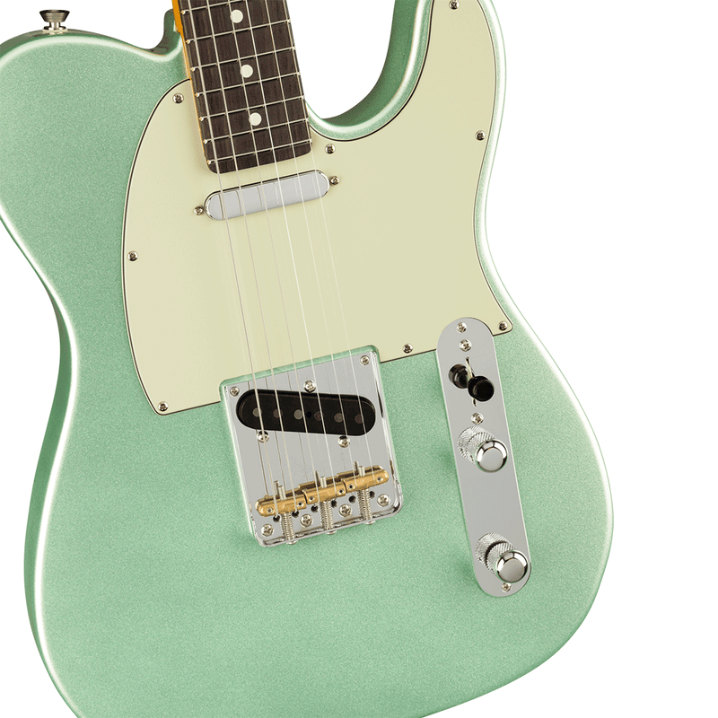 Guitarra Eléctrica Fender American Professional II Telecaster con mástil de palo de rosa - Mystic Surf Green