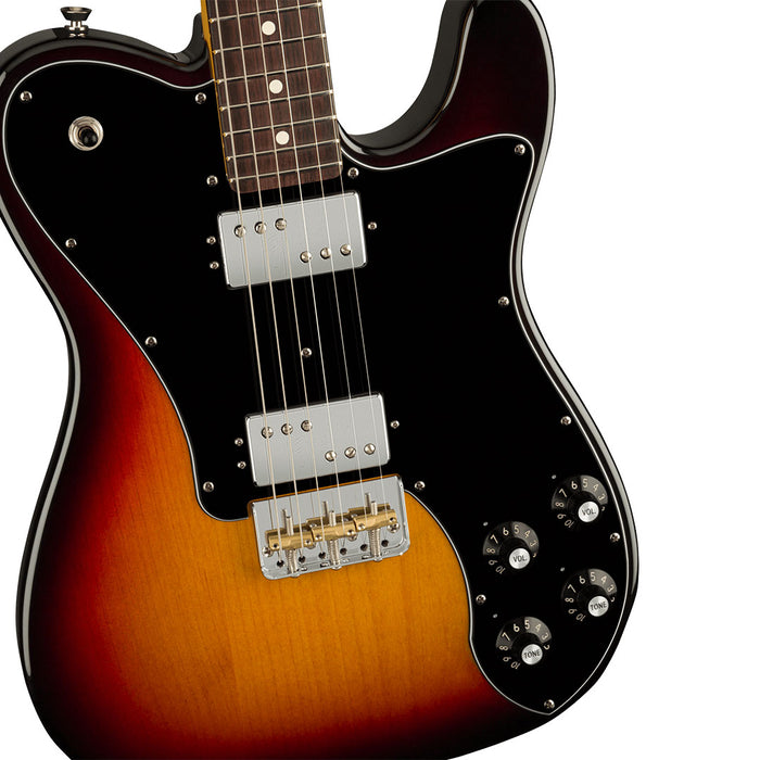 Guitarra Eléctrica Fender American Professional II Telecaster Deluxe con mástil de Palo Rosa - 3 Color Sunburst