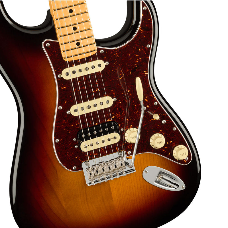 Guitarra Eléctrica Fender American Professional II Stratocaster® HSS con diapasón de Maple - 3 Color Sunburst
