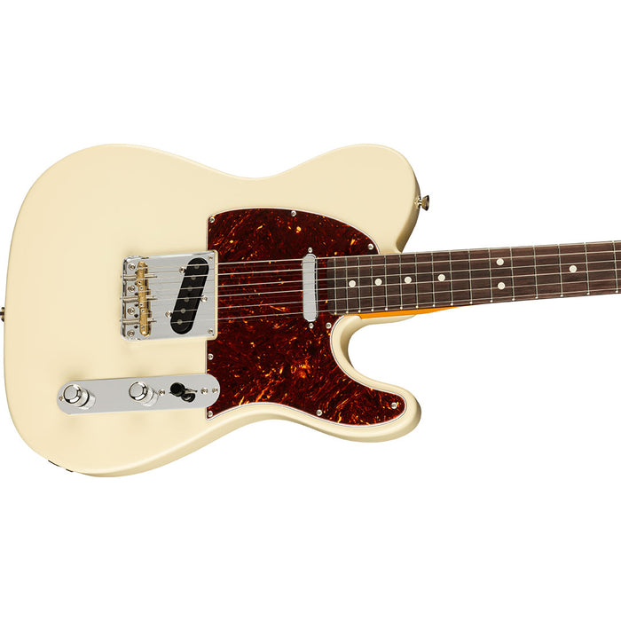 Guitarra Eléctrica Fender American Professional II Telecaster con mástil de palo de rosa - Olympic White