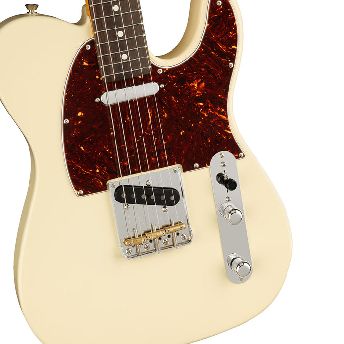 Guitarra Eléctrica Fender American Professional II Telecaster con mástil de palo de rosa - Olympic White