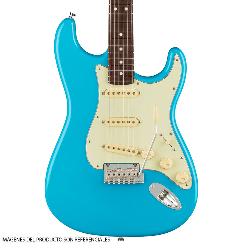Guitarra Eléctrica Fender American Professional II Stratocaster® con diapasón de Palo de Rosa - Miami Blue