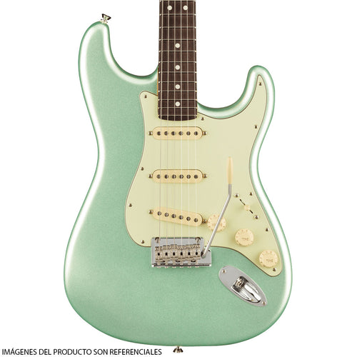 Guitarra Eléctrica Fender American Professional II Stratocaster con mástil de Palo Rosa - Mystic Surf Green
