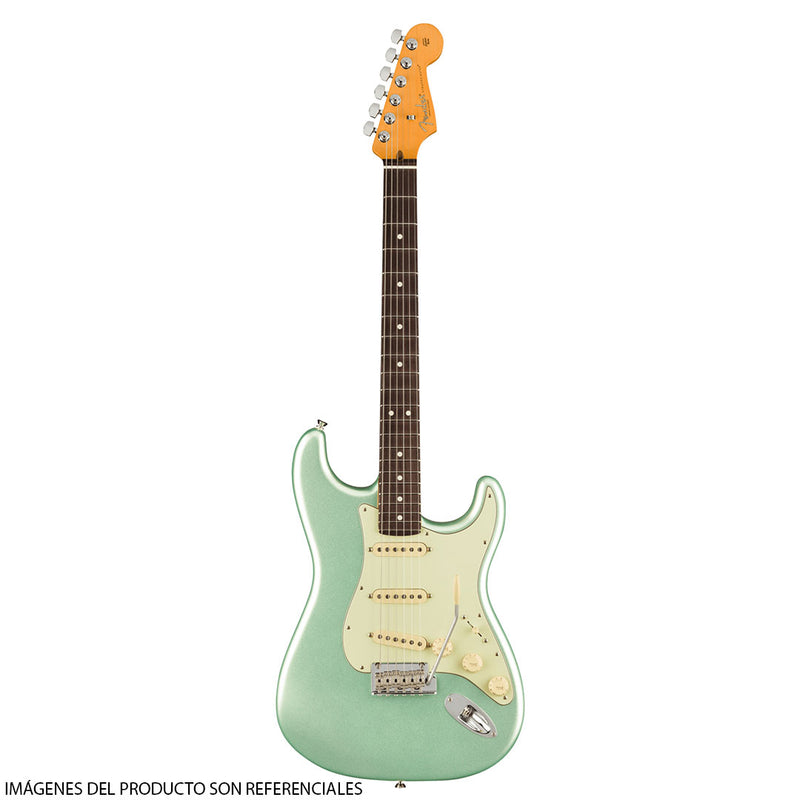 Guitarra Eléctrica Fender American Professional II Stratocaster con mástil de Palo Rosa - Mystic Surf Green