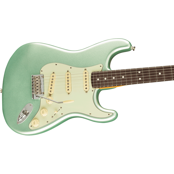 Guitarra Eléctrica Fender American Professional II Stratocaster con mástil de Palo Rosa - Mystic Surf Green